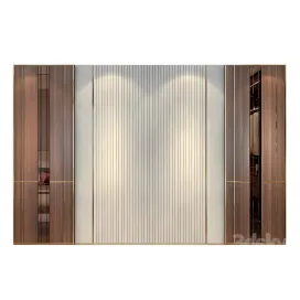 Wall panels set